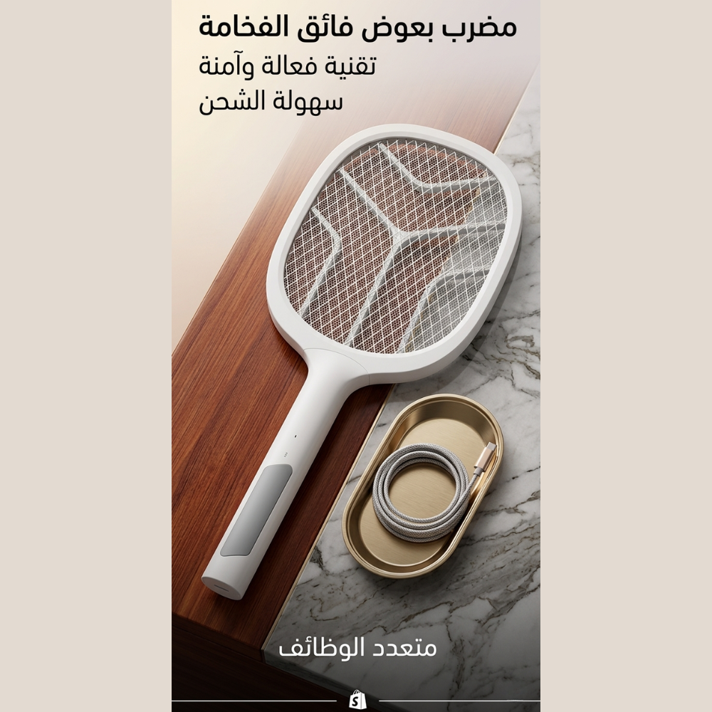 مضرب كهربائي طارد للبعوض